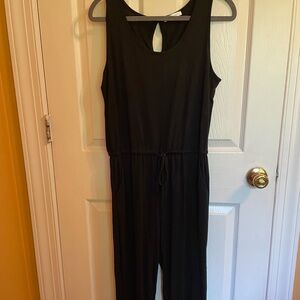 Soft jersey black romper / jumpsuit size medium